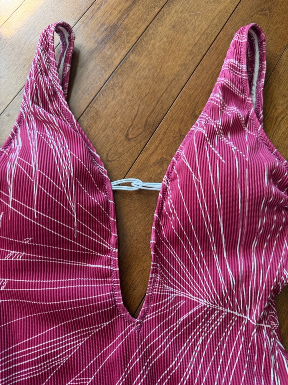 Gottex Berry-Pink Deep V One-Piece Swimsuit - Picture 4 of 12